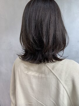 キチ(kichi.) [kichi.] レイヤーロブ×暗めくすみベージュ