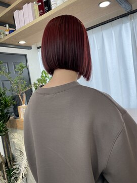 イット(it.) it.Style ブリーチ無し レッド チェリーレッド  ボブ