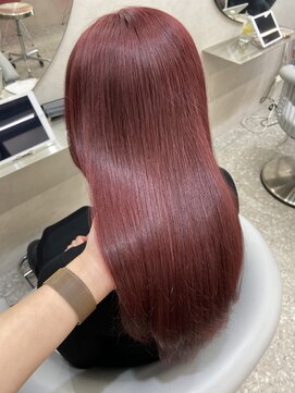 ラルムバイシー 新宿(LARME by Sea) ワインレッド/ブリーチあり/艶カラー【Kaya】