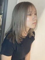 トレヘアー 京都 烏丸(tRe hair)&nbsp;透明感シアーカラーのレイヤーセミディ