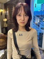 トレンチ(TRENCH)&nbsp;《TRENCH Riku》レイヤーカット　レッドカラー　ブリーチ無し