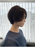 20代30代40代小顔ハンサムショートアッシュブルーブラック