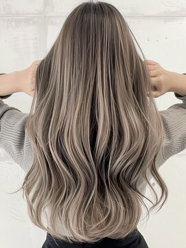 ネックス 表参道本店(nex) デザインカラーレイヤーカットウェットヘアオーリブベージュ