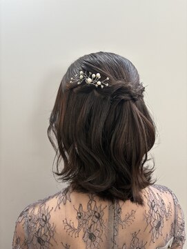 ラパニエ 博多(La panier) シンプルハーフアップ