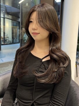 シティ(CITY) くびれ巻きスタイル　韓国ヘア　ブラウンベージュ