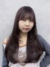 【透明感カラー☆】似合わせカット+ブリーチなしダブルカラー　￥11000