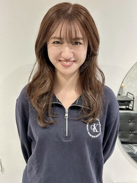 ラミエバイメルト 下北沢(lamie by melt) ブラウンベージュメルティカラーフェミニンロング似合わせカット