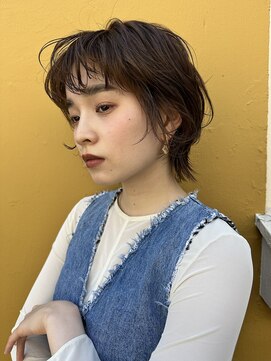 ソルトウォーター(SALT WATER) ショートウルフ　ニュアンスウェーブ