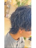 #波巻きスパイラル#メンズウルフパーマ#無造作#メンズパーマ