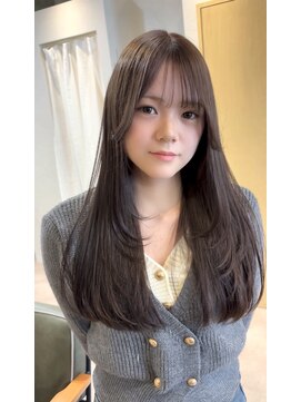 リト 四条 烏丸(riTo) 20代30代オリーブグレージュくびれヘア韓国レイヤーロング