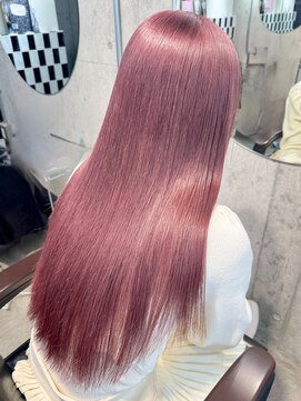 リル ラウム 原宿(LiL Raum) ピンクベージュ/原宿/原宿ブリーチ/ダブルカラー/レイヤーカット