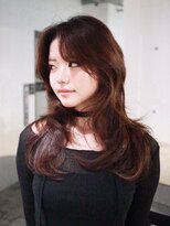 アイティーバイアルバム 藤沢店(IT by ALBUM)&nbsp;ロングおくれ毛顔周りレイヤー韓国ヘア_ba535782