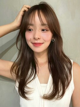 クィーンズガーデンバイケーツーギンザ(QUEEN’S GARDEN by K two GINZA) ロングレイヤー/チョコレートブラウン/艶髪