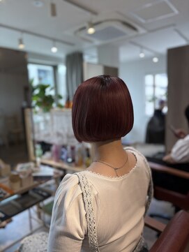 ヘアラボ(HAIR LABO) ピンクボブ