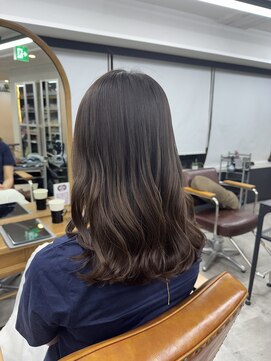 ファブ 銀座(fav) セミロング　ブラウンベージュ