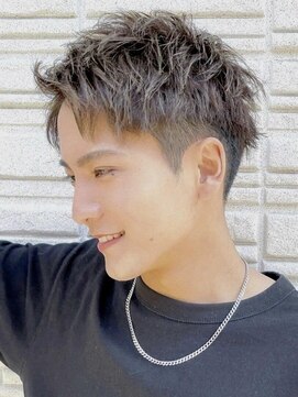 フィフスジングウマエ 原宿(fifth JINGUMAE) 原宿アップバングスパイキーショートフェードツーブロック30代◆