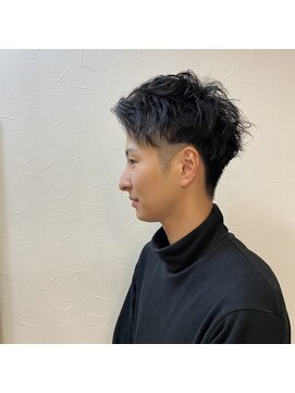 コットン 松本店(Cotton) 黒は神、ショートパーマ［メンズ］