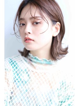 ヘアーパレス フタバ(Hair palace FUTABA) ミディアムボブ/ココアブラウン