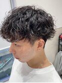 癖が馴染む波巻きスパイラル【メンズ/パーマ/眉毛/沖縄市/美里】