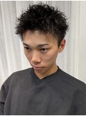 メンズスパイキーショートピンパーマ　名古屋駅/パーマ