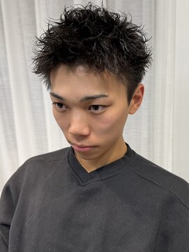リコ ヘアアンドリラクゼーション 名駅店(LICO HAIR&RELAXATION) メンズスパイキーショートピンパーマ 名古屋駅/パーマ