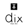 Hair Art dix 浜野店のお店ロゴ
