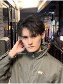 刈り上げセンターパート/波巻きツイストスパイラル/大宮