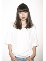 ピープル(people) {people}Vバング×ダークアッシュなミディアムスタイル