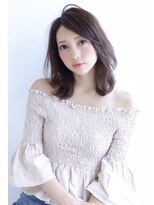 ロビー(LOBBY)&nbsp;『LOBBY』三浦 小顔カットで大人可愛い暗髪セミディ☆