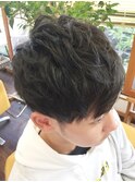 クセいかしパーマ風束感カット