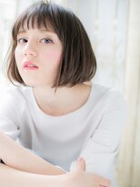 クオーレ ヘア アンジュ 水戸店(CUORE HAIR ange)&nbsp;*ange水戸*甘辛MIXシースルー前髪ナチュラルストレートグラボブa
