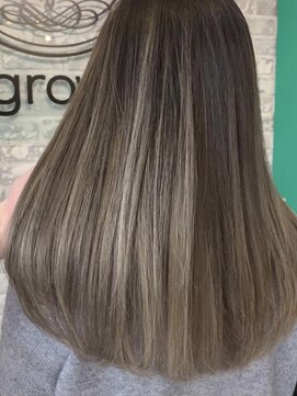 グロウ 上野御徒町(grow) ピンクベージュ/ハイライトカラー/小顔/ボブルフ[上野/御徒町］