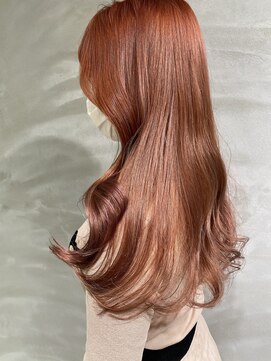 ミリー 梅田店(milly) ブリーチありのコーラルピンク