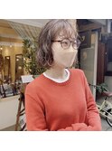 "ボブ×ニュアンスハードパーマ"  ayumi