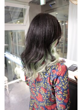 ロリム(RorriM) インナーカラー　アイスミントグリーン　ダブルカラー