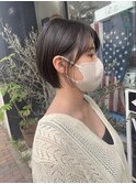 ミニマムショートボブと顔まわり似合わせカット