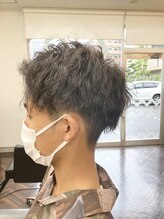 オレンチメンズヘアー(ORENCHI MEN'S HAIR) ショートマッシュツーブロックツイストスパイラル
