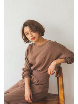 ラエティティア ロコ 刈谷店(Laetitia loco) カジュアル前髪長めなボブ