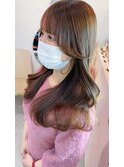 大人ガーリー×ブリーチなし◎前髪/顔周り×韓国ロング[新宿]