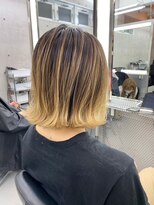 イキ 表参道(iki omotesando)&nbsp;ミディアムヘア/スラッシュ/グレージュカラー/デザインカラー