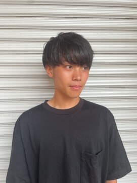 ジャスミンバイカルフール(JASMINE by carrefour) 黒髪前下がり韓国風マッシュ