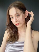 アイティーバイアルバム 下北沢店(IT by ALBUM)&nbsp;くびれヘア_斜めバンググレージュカラーシルキーベージュ_39306