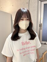 サンド 池袋(sand)&nbsp;韓国ヘア／ミディアム/レイヤーカット／前髪カット