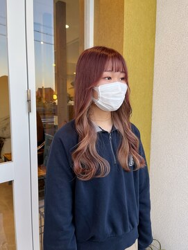 ニクスフリー(nix free) yurina pink brown × milk tea beige