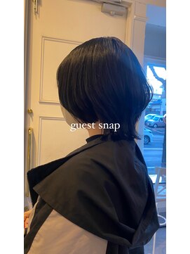 シエル(Ciel) 【ciel】ブルーブラック×ボブウルフ◎