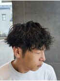 波巻きとツイストスパイラルのミックススタイル