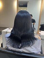 ブレンド 渋谷(BLend)&nbsp;縮毛矯正.レイヤーカット.ブルーブラック.髪質改善. ヘアカラー