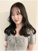 韓国風ヘア/透けるグレージュ