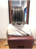 【ハイライト】透明感コントラストハイライトカラー/ボブカット