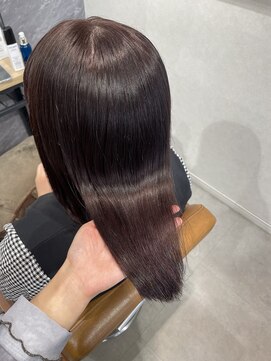 テラスヘア 新潟駅南(TERRACE hair) 【初ダメージレス艶カラー】ラベンダーピンク